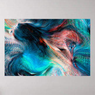 Poster Coloração d'água abstrato de arte em segundo plano