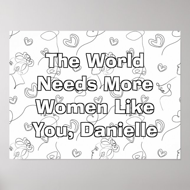 Poster Coloração Internacional Personalizada do Dia da Mu (Frente)