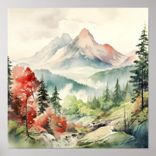 Poster Colorado Landscape Art
