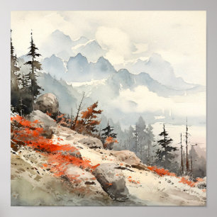 Poster Colorado Landscape Art