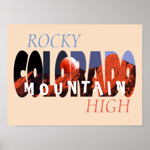 Poster Colorado - Montanha Rocky High