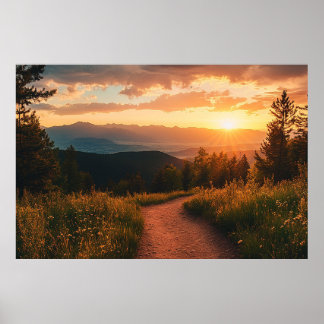 Poster Colorado Mountain Wall Art For Living Room