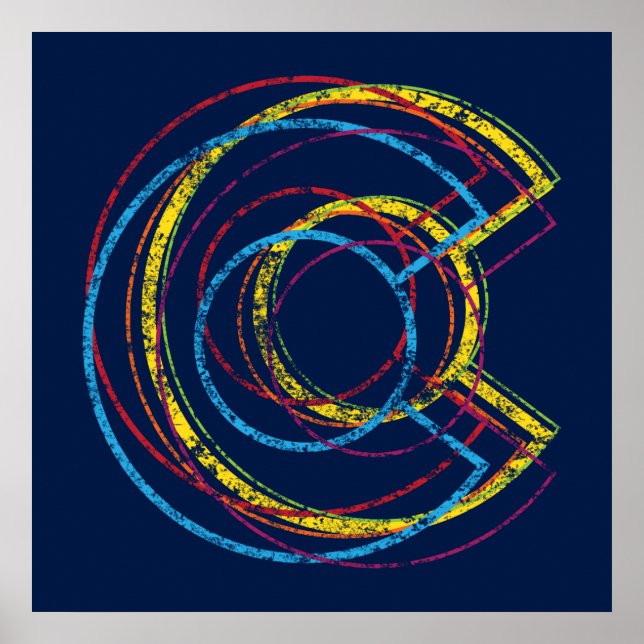 Poster colorado pride blur (Frente)