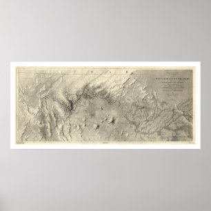 Poster Colorado River Map 1858