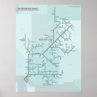 Poster Colorado River System 18" x 24"