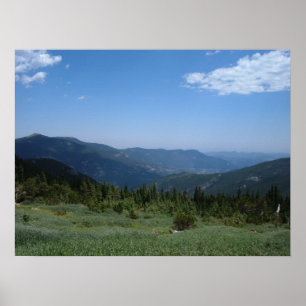 Poster Colorado Rocky Mountains Panorama