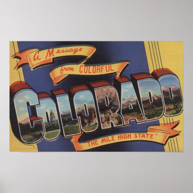 Poster Colorado (The Mile High State) (Frente)