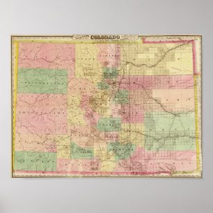 Póster ColoradoPanoramic MapColorado