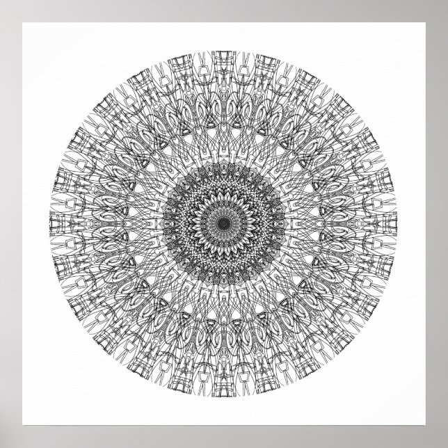 Poster Colore-Me Em Mandala 1 (Frente)