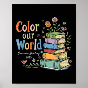 Poster Colore nosso Programa de Biblioteca de Leitura Mun