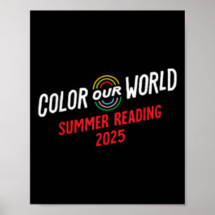 Poster Colore Nosso Programa Mundial De Leitura De Verão