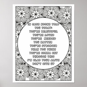 Poster Colore seu mundo: Matizes vibrantes de positividad