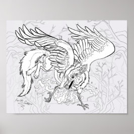 Poster Colore seu próprio Raven Griffin