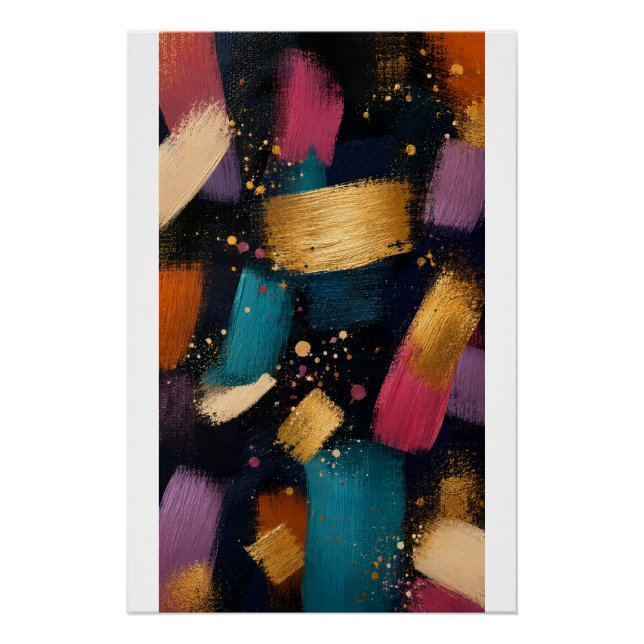 Póster Colorful Abstract Expression (Frente)