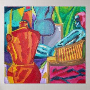 Póster Colorful Abstract Model