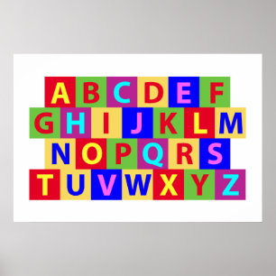 Poster Colorful Alphabet