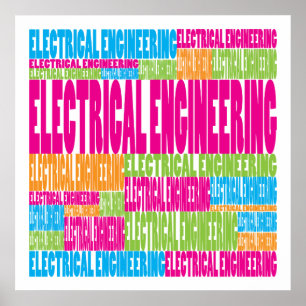 Póster Colorful Electrical Engineering