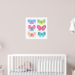 Poster Colorful Flutter Friends