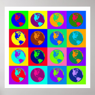 Poster Colorful Globes I