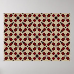 Poster Colorful seamless geometric tile pattern abstract,