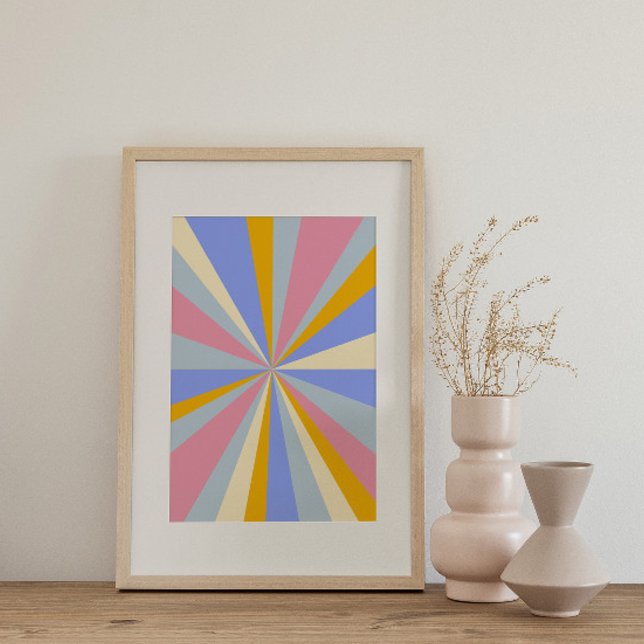 Poster Colorida Colorida do Groovy Psíquico Retroa (Criador carregado)