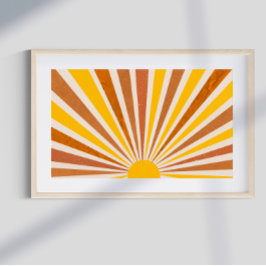 Poster Colorida Colorida do Groovy Psíquico Retroa