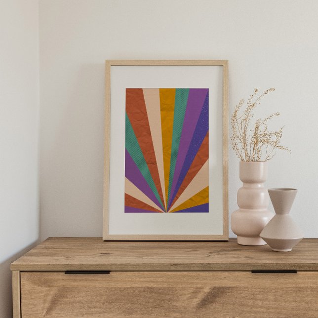 Poster Colorida Colorida do Groovy Psíquico Retroa (Criador carregado)