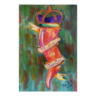 Póster Colorida Cornicello