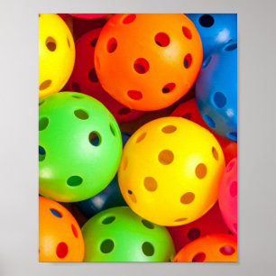 Poster Colorida de Pickleball