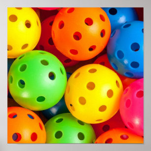 Poster Colorida de Pickleball