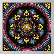 Colorida Dot Art Mandala | Sacred Geometry Boho