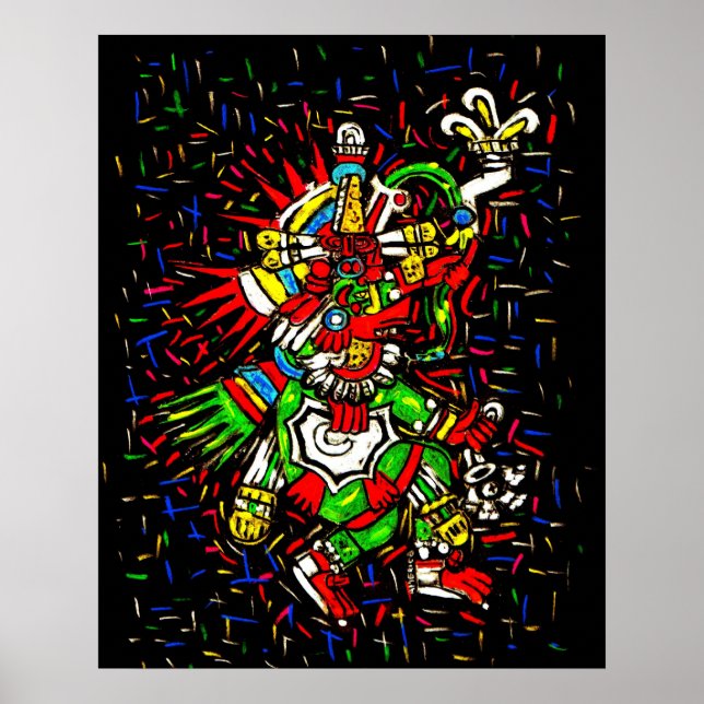 Poster Colorida Kukulcan (Frente)