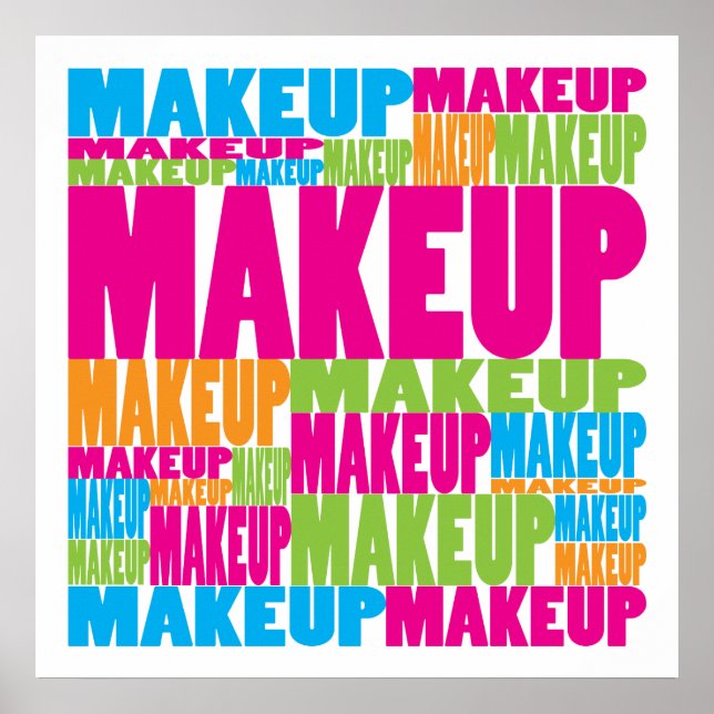 Poster Colorida Makeup (Frente)