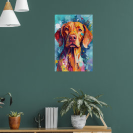 Poster Colorida Vizsla art