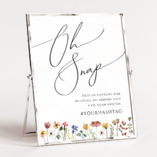 Poster Colorida Wildflower   Oh Snap Hashtag