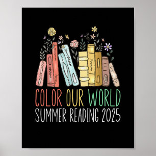 Poster Colorido a Leitura Mundial do Nosso Verão de 2025