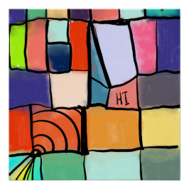 Póster Colorido, alegre, acolhedor, brilhante