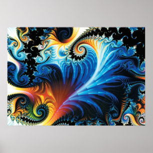 Poster colorido do Fractal