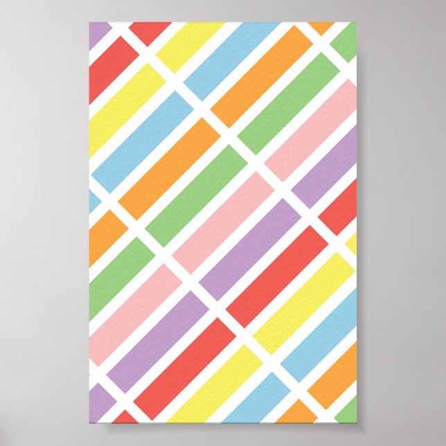 Poster Colorido Matizes Pastel (Frente)