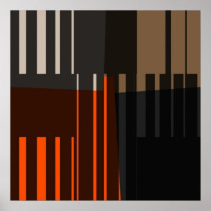 Poster colorido retro do teste padrão da arte das