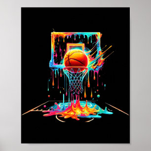 Poster Colorir Basquete Colorido Colorir Coluna Lâmpada C