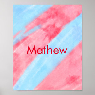 Poster Colorir imagem de texto do seu nome