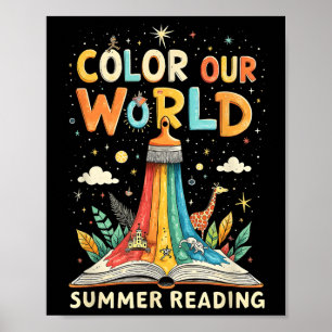 Poster Colorir Nossa Arte De Livro Do Verão Mundial Para 