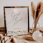 Poster Colorir Prado de Flor Selvagem | Símbolo de Livro<br><div class="desc">Este prado colorido de flores silvestres | O sinal de livro de hóspedes beige é perfeito para o seu casamento de verão, simples e caprichoso, do Boho Rainbow. Os florais cor-de-rosa brilhante, encantado, amarelo, laranja e dourado dão a este produto a sensação de um jardim primavera hippie elegante minimalista. A...</div>