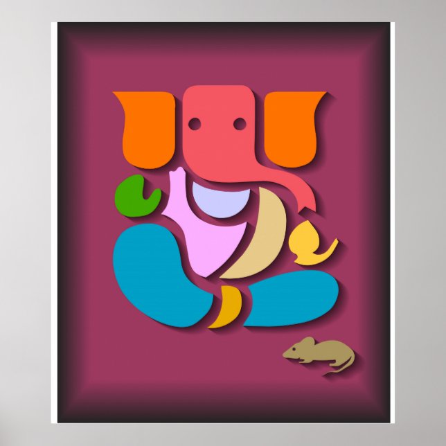 Poster Colorous Ganesha (Frente)