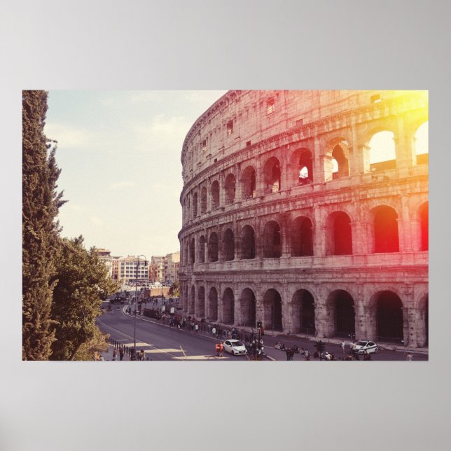 Poster Coloseu em Roma (Frente)