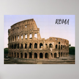 Poster Coloseu em Roma (c. 1900)