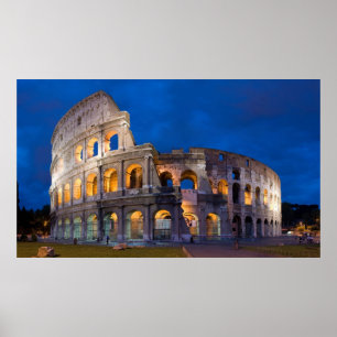 Póster Colosseum no crepúsculo