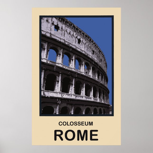 Póster Colosseum Roma Itália (Frente)
