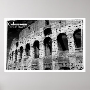 Póster colosseum Roma Italia do vintage
